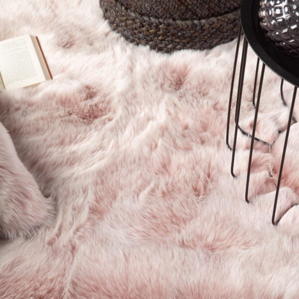 Samba sab495powderpink rózsaszín szőrme szőnyeg